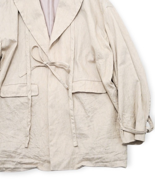 ohta(オータ)の「【ohta】 beige lapel jacket(テーラードジャケット・メンズ・ベージュ・1)」の3枚目の写真