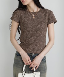 ヒョウ柄チビTシャツ