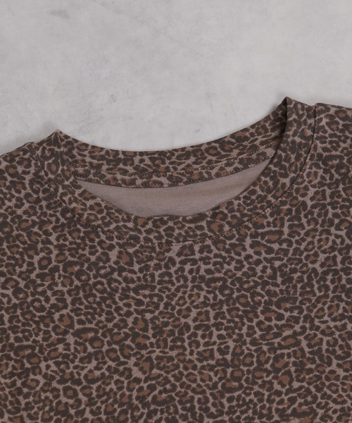 pumpkin port(パンプキンポート)の「ヒョウ柄チビTシャツ(Tシャツ/カットソー・レディース・ブラウン/グレー・M)」の15枚目の写真