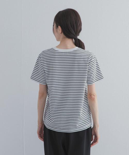URBAN RESEARCH DOORS(アーバンリサーチドアーズ)の「『UR TECH』汗染み防止ベーシックTシャツ(Tシャツ/カットソー・レディース・ブラウン/チャコールグレー/ホワイト系その他/オフホワイト・FREE)」の22枚目の写真