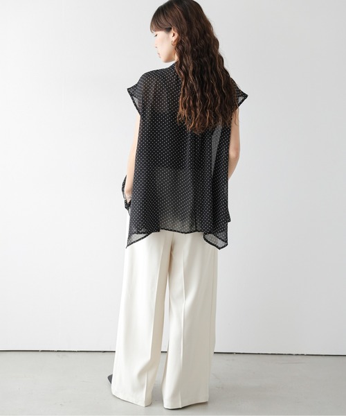 AMELY(エミリー)の「ドットシフォンブラウス(シャツ/ブラウス・レディース・ブラック/ホワイト・フリー)」の11枚目の写真