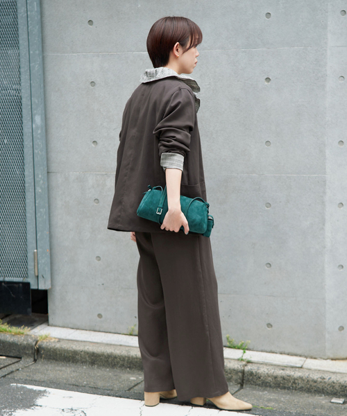 IENA(イエナ)の「《/接触冷感/手洗い可/セットアップ対応》テンダーツイルイージーパンツ(その他パンツ・レディース・ベージュ/グレー・38/36/34)」の13枚目の写真