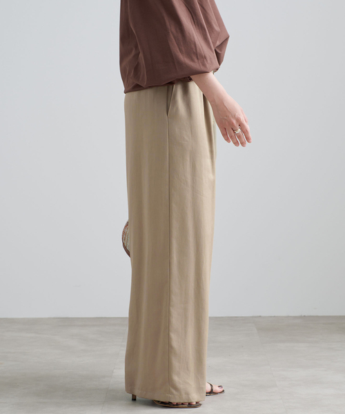 IENA(イエナ)の「《接触冷感/手洗い可/セットアップ対応》テンダーツイルイージーパンツ(その他パンツ・レディース・ベージュ/グレー・38/36/34)」の21枚目の写真