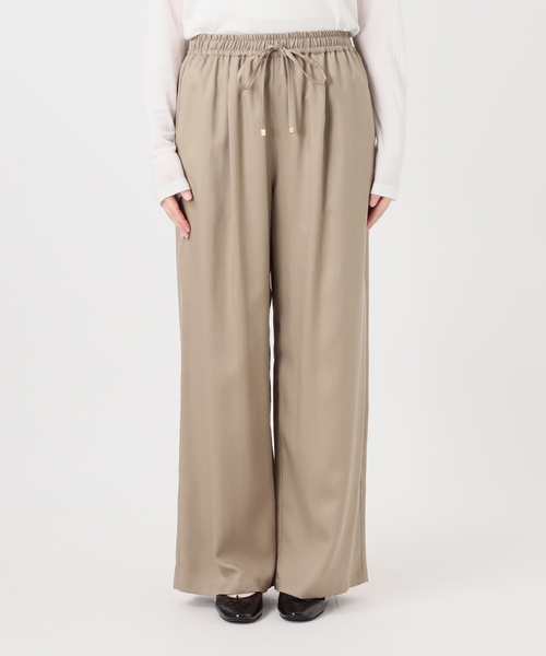 IENA(イエナ)の「《接触冷感/手洗い可/セットアップ対応》テンダーツイルイージーパンツ(その他パンツ・レディース・ベージュ/グレー・38/36/34)」の3枚目の写真