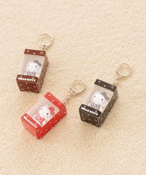 LOWRYS FARM(ローリーズファーム)の「【HELLO KITTY】DOTパケイリキーチャーム 759905 /GOODS(キーホルダー・レディース・ブラック/ブラウン/レッド・FREE)」の4枚目の写真