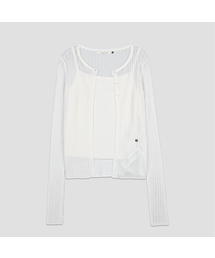 COOL TOUCH SLIM RIBBED TOP CARDIGAN SET (CD-2262)