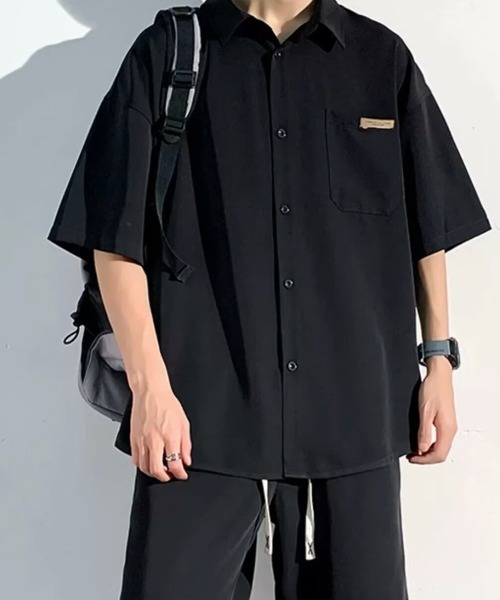 KELVIN（ケルヴァン）の「Relax Setup Shirt リラックスセットアップシャツ（シャツ/ブラウス・メンズ・ブラック/アイボリー・MEDIUM）」の12枚目の写真