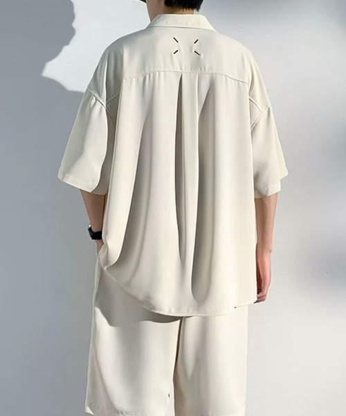 KELVIN（ケルヴァン）の「Relax Setup Shirt リラックスセットアップシャツ（シャツ/ブラウス・メンズ・ブラック/アイボリー・MEDIUM）」の15枚目の写真
