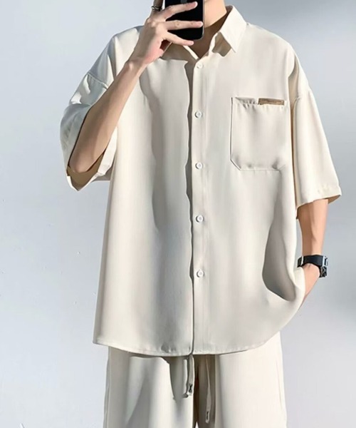 KELVIN（ケルヴァン）の「Relax Setup Shirt リラックスセットアップシャツ（シャツ/ブラウス・メンズ・ブラック/アイボリー・MEDIUM）」の17枚目の写真