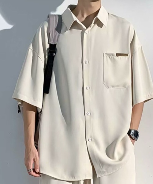 KELVIN（ケルヴァン）の「Relax Setup Shirt リラックスセットアップシャツ（シャツ/ブラウス・メンズ・ブラック/アイボリー・MEDIUM）」の19枚目の写真