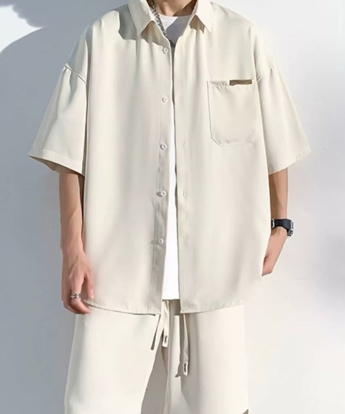 KELVIN（ケルヴァン）の「Relax Setup Shirt リラックスセットアップシャツ（シャツ/ブラウス・メンズ・ブラック/アイボリー・MEDIUM）」の21枚目の写真
