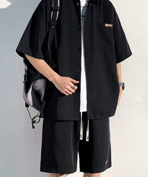 KELVIN（ケルヴァン）の「Relax Setup Shirt リラックスセットアップシャツ（シャツ/ブラウス・メンズ・ブラック/アイボリー・MEDIUM）」の8枚目の写真