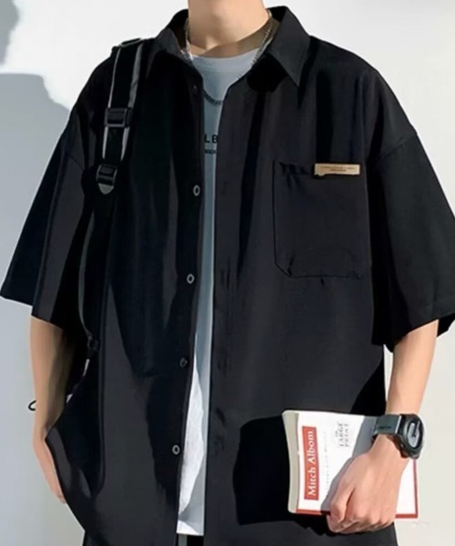 KELVIN（ケルヴァン）の「Relax Setup Shirt リラックスセットアップシャツ（シャツ/ブラウス・メンズ・ブラック/アイボリー・MEDIUM）」の9枚目の写真
