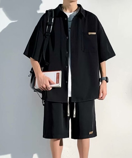 KELVIN（ケルヴァン）の「Relax Setup Shirt リラックスセットアップシャツ（シャツ/ブラウス・メンズ・ブラック/アイボリー・MEDIUM）」の10枚目の写真