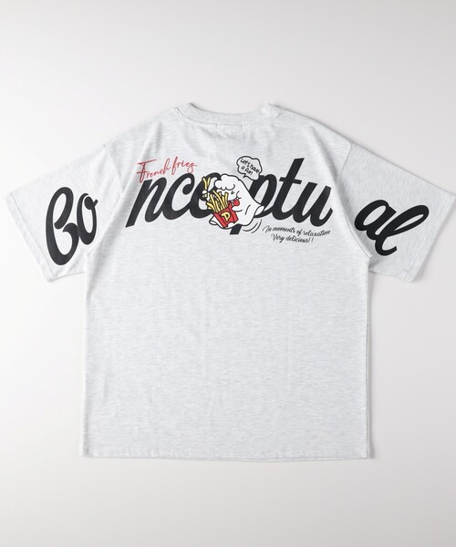 Right-on(ライトオン)の「袖刺繍ビッグTシャツ(Tシャツ/カットソー・レディース・グレー/チャコールグレー・05/04/03)」の16枚目の写真