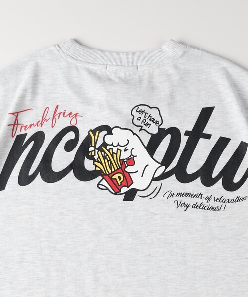 Right-on(ライトオン)の「袖刺繍ビッグTシャツ(Tシャツ/カットソー・レディース・グレー/チャコールグレー・05/04/03)」の17枚目の写真