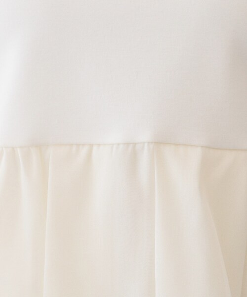 index(インデックス)の「ダブルペプラムトップス【洗濯機OK】(Tシャツ/カットソー・レディース・オフホワイト/ネイビー/ベビーピンク・38/40)」の7枚目の写真