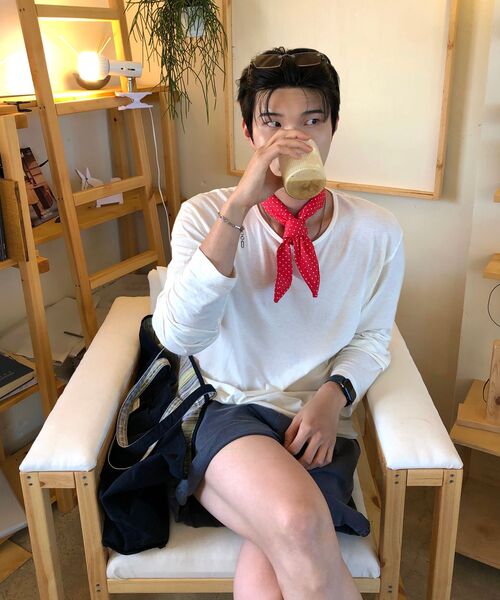 ANALOG MOOD(アナログムード)の「ウォッシュドバンディングショートパンツ(ブルー)(その他パンツ・メンズ・その他・FREE)」の8枚目の写真
