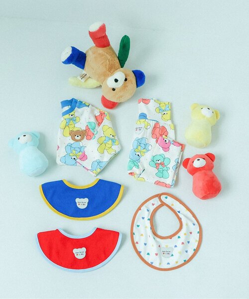 apres les cours(アプレレクール)の「tiny bear Palette 総柄レギンス(その他ベビーウェア・キッズ・オフホワイト/アイボリー/サックスブルー/レッド・90/80/70)」の15枚目の写真