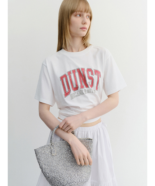 DUNST(ダンスト)の「UNISEX VINTAGE ARCH LOGO T-SHIRT_UDTS6B145_OFF WHITE(Tシャツ/カットソー・レディース・Off White・MEDIUM/LARGE/X-LARGE/XX-LARGE/X-SMALL/SMALL)」の2枚目の写真