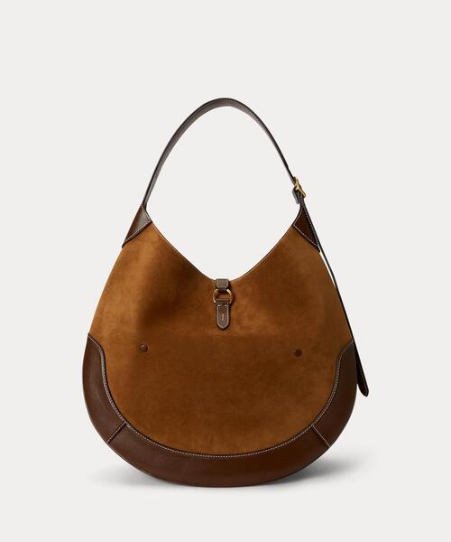 POLO RALPH LAUREN(ポロ ラルフ ローレン)の「Polo ID スエード ラージ ショルダー バッグ(ショルダーバッグ・レディース・ブラウン・ONE)」の11枚目の写真