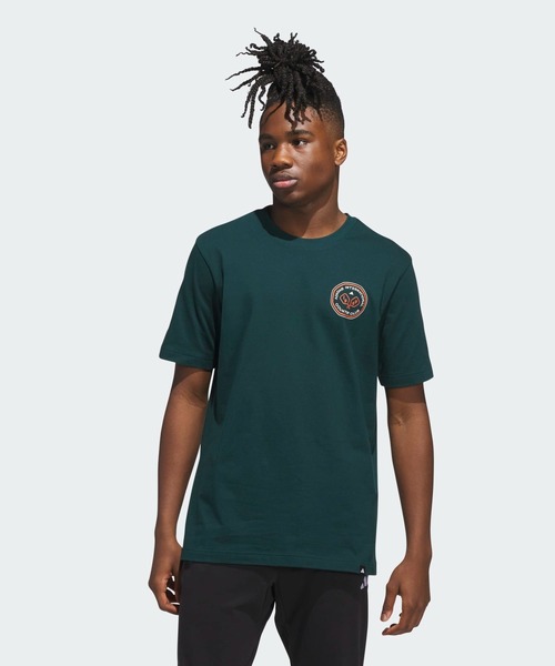 adidas(アディダス)の「カントリークラブ シーニック グラフィック 半袖Tシャツ / アディダス adidas(Tシャツ/カットソー・メンズ・グリーン・X-SMALL/XX-LARGE/3XL/LARGE/MEDIUM/SMALL/X-LARGE)」の1枚目の写真