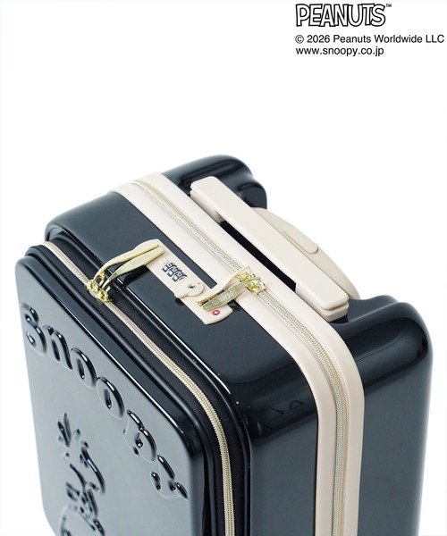 PEANUTS（ピーナッツ）の「"02"≪PEANUTS≫25L/1～2泊 フロントオープン キャリーケース(SS.size)（スーツケース/キャリーバッグ・レディース・ブラック/ピンク/サックスブルー/アイボリー・SS）」の19枚目の写真