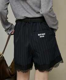 MARY QUANT（マリークワント）の「MARY QUANT × PUBLUX/マリークワント 別注 裾 レース スラックス ショートパンツ　限定展開（スラックス）」