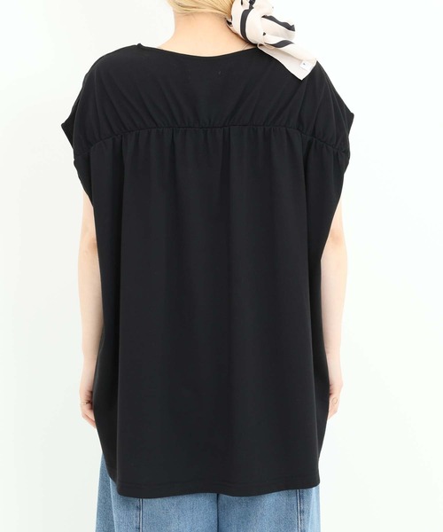 HEART MARKET(ハートマーケット)の「レースシアー異素材切り替えプルオーバー(Tシャツ/カットソー・レディース・ブラック/チャコール/ホワイト/グレイッシュベージュ・FREE)」の19枚目の写真