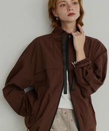 uchi.（ウチ）の「【超軽量】ダブルジップナイロンスタンドカラーブルゾン（ブルゾン）」