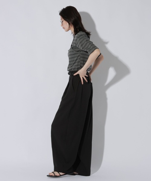 LAKOLE(ラコレ)の「ホルターネックドッキングT / 1056019(Tシャツ/カットソー・レディース・アイボリー/ボルドー/チャコールグレー・FREE)」の5枚目の写真
