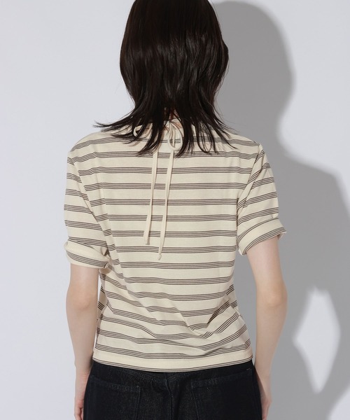 LAKOLE(ラコレ)の「ホルターネックドッキングT / 1056019(Tシャツ/カットソー・レディース・アイボリー/ボルドー/チャコールグレー・FREE)」の13枚目の写真