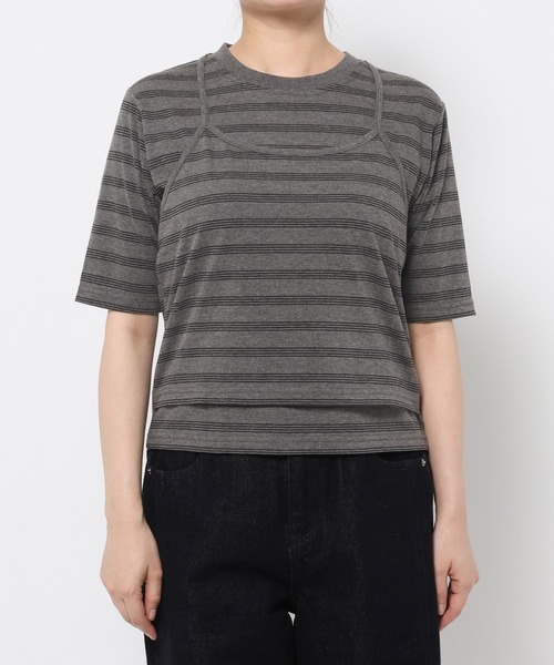 LAKOLE(ラコレ)の「ホルターネックドッキングT / 1056019(Tシャツ/カットソー・レディース・アイボリー/ボルドー/チャコールグレー・FREE)」の19枚目の写真