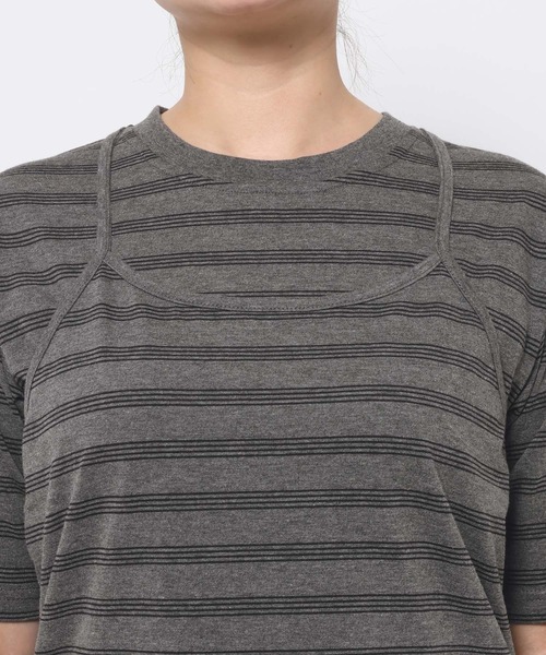 LAKOLE(ラコレ)の「ホルターネックドッキングT / 1056019(Tシャツ/カットソー・レディース・アイボリー/ボルドー/チャコールグレー・FREE)」の22枚目の写真