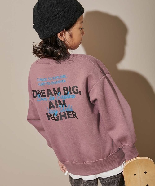devirock(デビロック)の「デビラボ プリント 裏起毛 BIGシルエットトレーナー(スウェット)」|ピンク系その他