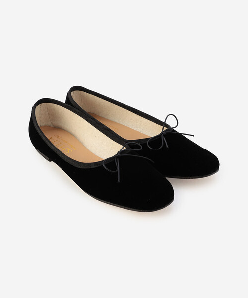 Bshop(ビショップ)の「SPELTA | IMMA Velluto WOMEN(バレエシューズ・レディース・パープル系その他/ブラック・36/37/38)」の1枚目の写真