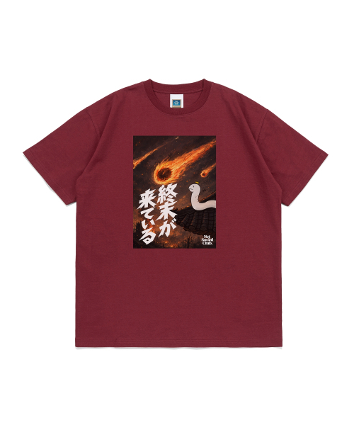 NET SOCIAL CLUB(ネットソーシャルクラブ)の「終末の蛇 ポルン メテオ デイ 半袖Tシャツ (バーガンディ)(Tシャツ/カットソー・レディース・その他・LARGE/X-LARGE/SMALL/MEDIUM)」の6枚目の写真