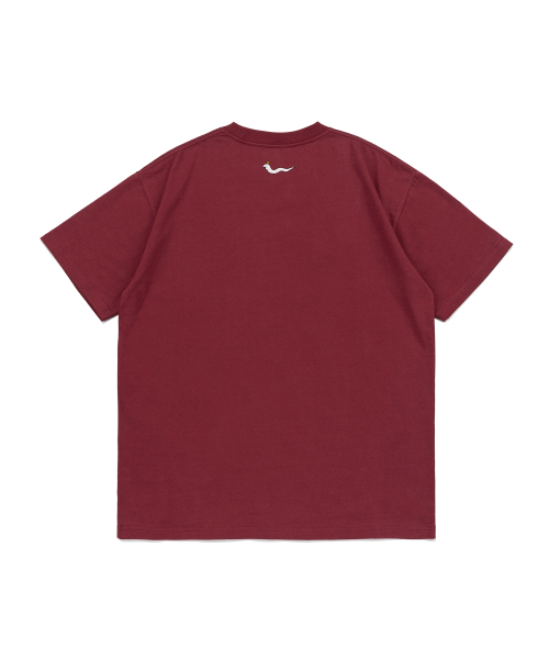 NET SOCIAL CLUB(ネットソーシャルクラブ)の「終末の蛇 ポルン メテオ デイ 半袖Tシャツ (バーガンディ)(Tシャツ/カットソー・レディース・その他・LARGE/X-LARGE/SMALL/MEDIUM)」の5枚目の写真