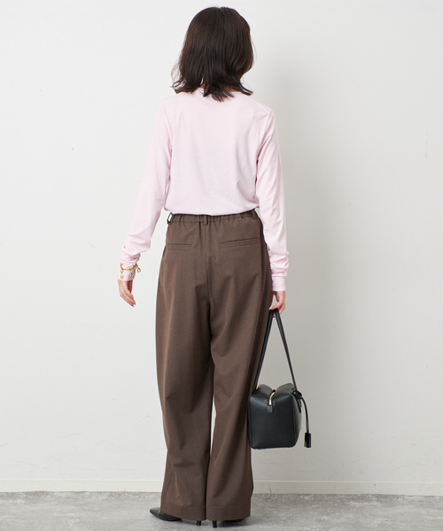 SLOBE IENA(スローブイエナ)の「グッドフィールフライスクルーTEE(Tシャツ/カットソー・レディース・ライトグレー/アイボリー/ピンク/サックスブルー・FREE)」の7枚目の写真