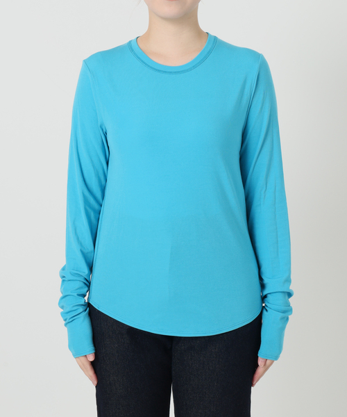 SLOBE IENA(スローブイエナ)の「グッドフィールフライスクルーTEE(Tシャツ/カットソー・レディース・ライトグレー/アイボリー/ピンク/サックスブルー・FREE)」の17枚目の写真