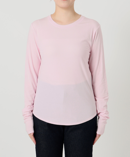 SLOBE IENA(スローブイエナ)の「グッドフィールフライスクルーTEE(Tシャツ/カットソー・レディース・ライトグレー/アイボリー/ピンク/サックスブルー・FREE)」の19枚目の写真
