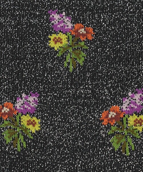 babaco（ババコ）の「＜babaco＞フラワーラメ ソックス（ソックス/靴下・レディース・ブラック/シルバー・FREE）」の6枚目の写真