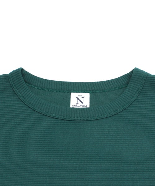 RNA-N(アールエヌエーエヌ)の「M2711 Wフェイスタックボーダープルオーバー(Tシャツ/カットソー・レディース・ブラック/グリーン/グレイッシュベージュ・FREE)」の5枚目の写真