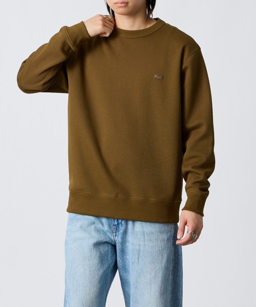 LACOSTE（ラコステ）の「[LACOSTE / ラコステ] 鹿の子 ワントーンクルーネックスウェット（スウェット・レディース・ブラウン/グレー/ブラック・5/4）」の3枚目の写真