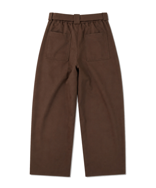 GRAYBLVD(グレイブラバット)の「LOWELL カーブドベルト付きスラックス (ブラウン)(スラックス・メンズ・その他・X-LARGE/MEDIUM/LARGE)」の3枚目の写真