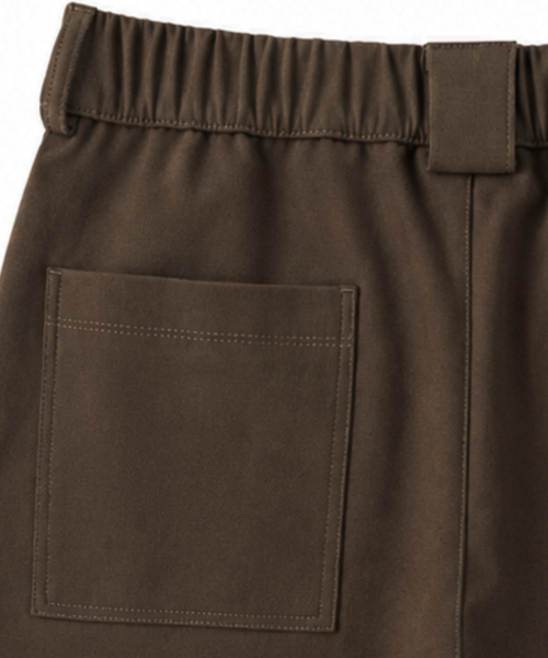 GRAYBLVD(グレイブラバット)の「LOWELL カーブドベルト付きスラックス (ブラウン)(スラックス・メンズ・その他・X-LARGE/MEDIUM/LARGE)」の6枚目の写真