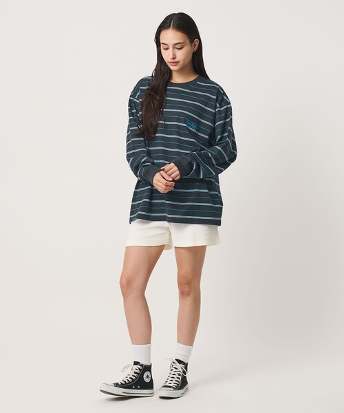 California General Store(California General Store)の「<CGS.>オーガニック コットン ロングスリーブ ボーダー Tシャツ(Tシャツ/カットソー・メンズ・ライトグレー/レッド/ブラック・XS/L/M/S/XL)」の5枚目の写真