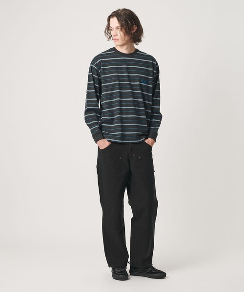 California General Store(California General Store)の「<CGS.>オーガニック コットン ロングスリーブ ボーダー Tシャツ(Tシャツ/カットソー・メンズ・ライトグレー/レッド/ブラック・XS/L/M/S/XL)」の7枚目の写真