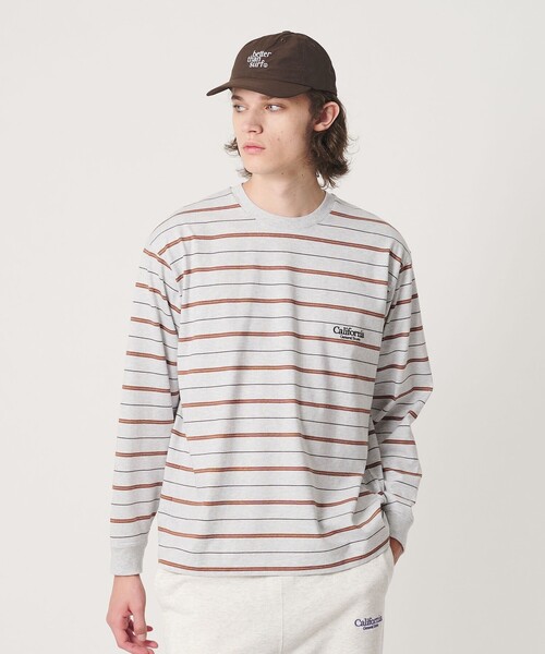 California General Store(California General Store)の「<CGS.>オーガニック コットン ロングスリーブ ボーダー Tシャツ(Tシャツ/カットソー・メンズ・ライトグレー/レッド/ブラック・XS/L/M/S/XL)」の13枚目の写真