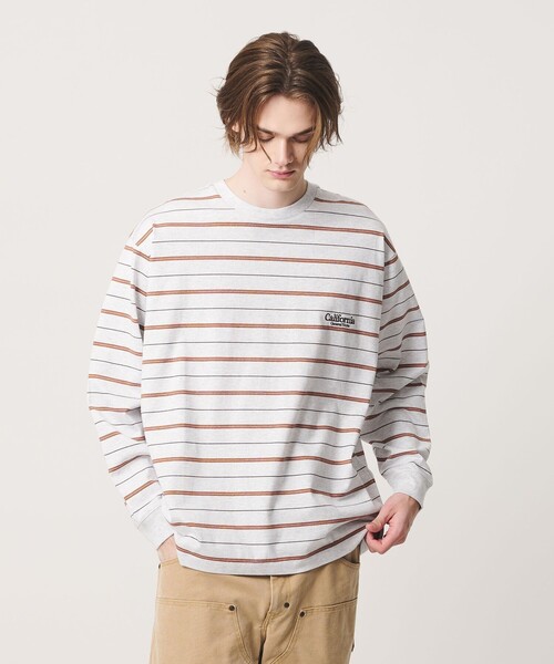 California General Store(California General Store)の「<CGS.>オーガニック コットン ロングスリーブ ボーダー Tシャツ(Tシャツ/カットソー・メンズ・ライトグレー/レッド/ブラック・XS/L/M/S/XL)」の14枚目の写真